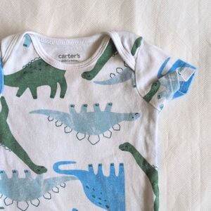 child of mine dinosaur cotton short sleeve bodysuit diaper shirt 6-9 months baby